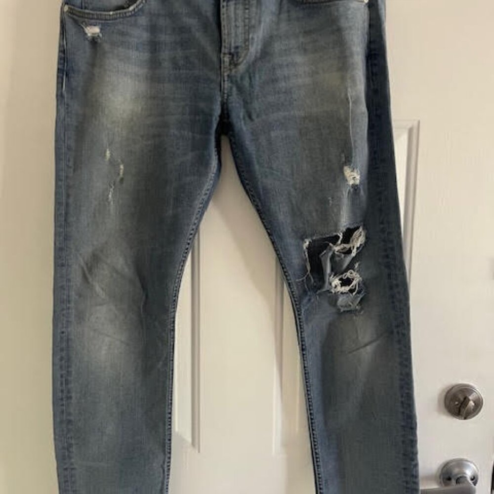 7 For All Mankind Bootcut 34 x 32 Men's Skinny Jeans Size 34 x 32 Zip Fly Medium